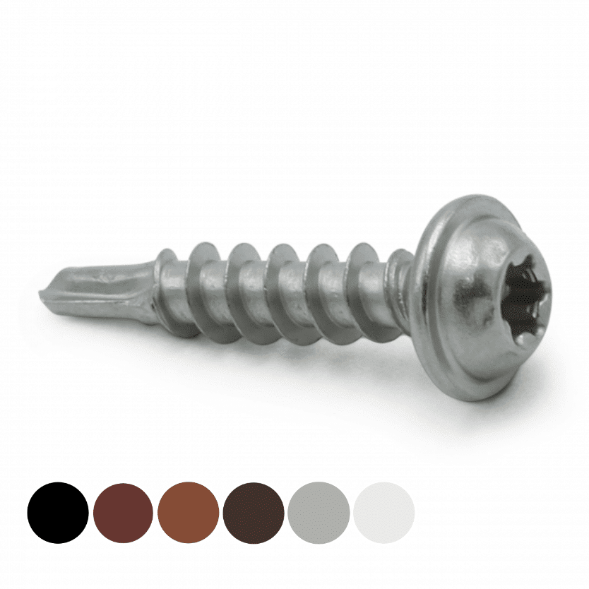 Bleckskruv Rostfri Borrspets 100-pack Bleckskruv borrspets färg